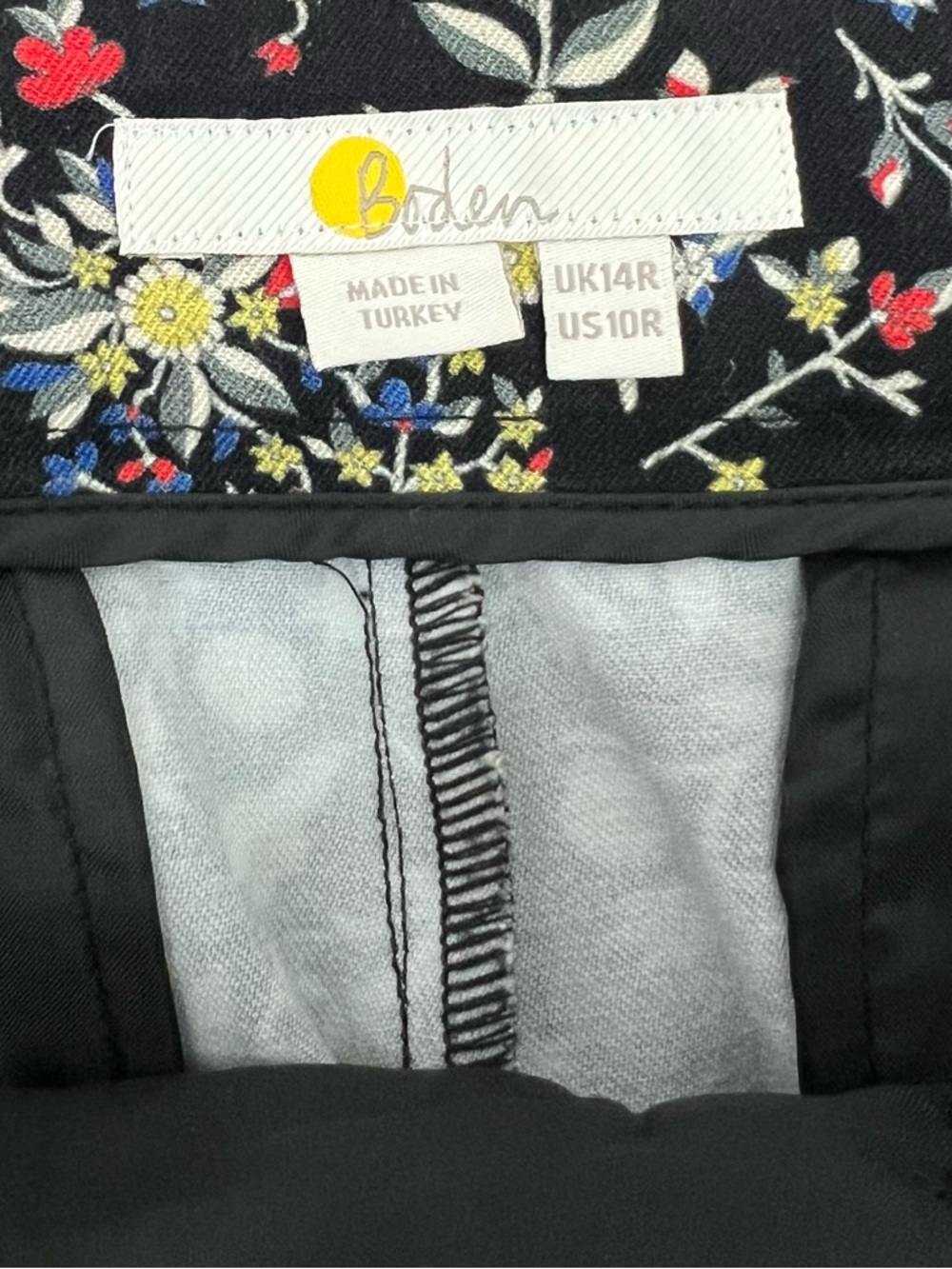 Boden Bi-Stretch Straight Tapered Wildflower Pants - Picture 5 of 12